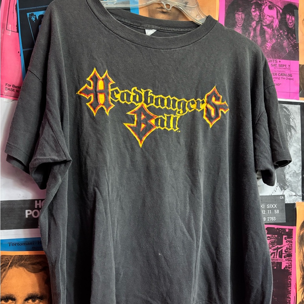 VINTAGE MTV Headbangers Ball Charcoal Tee